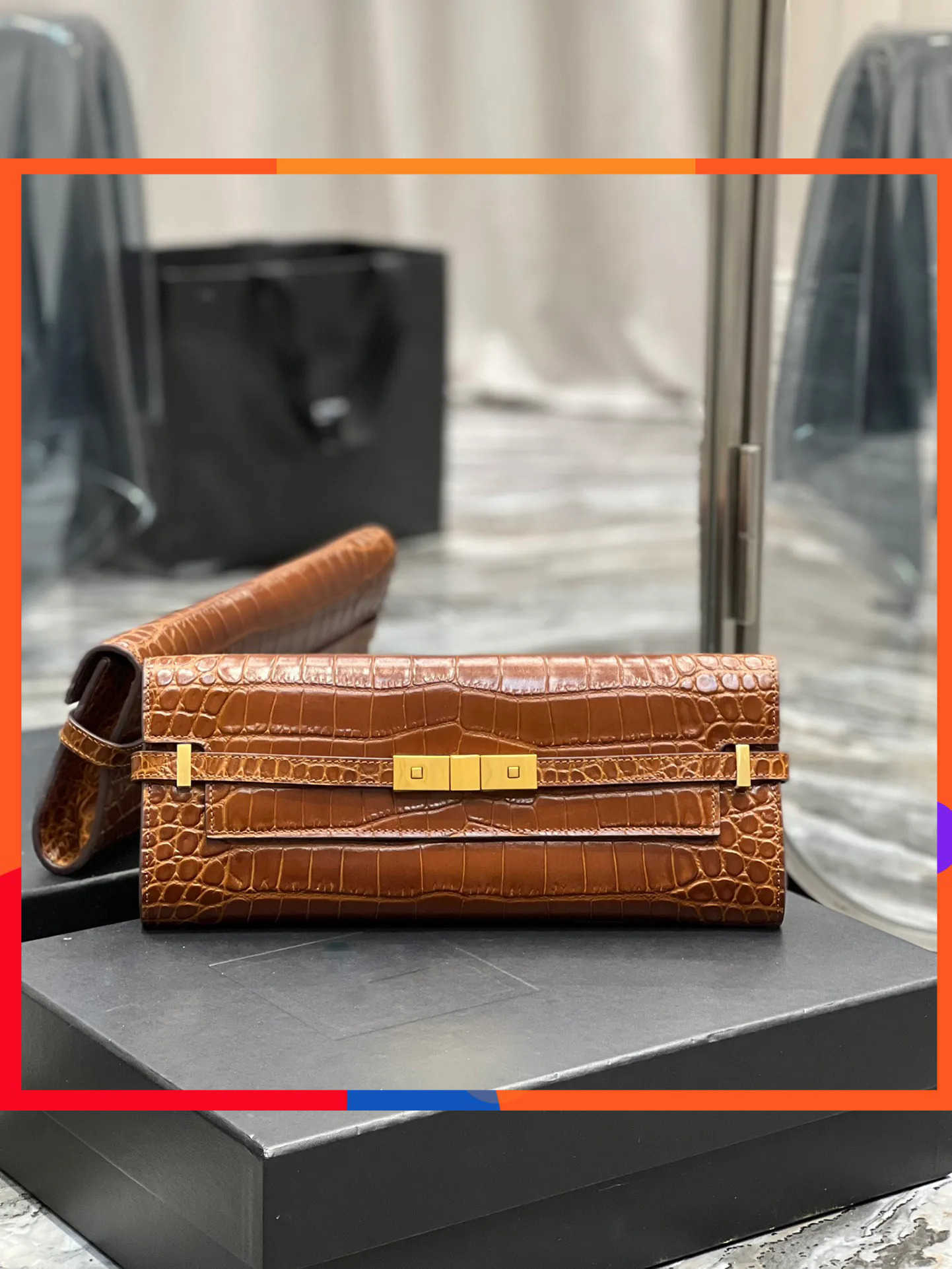 10a Ladies Fashion Casual Designer Manhattan Clutch Bag Handbag Tote Cosmetic Bag Toiletry Bags Quality 695949 Pouch Fashionable Clutch Bags ZPAS