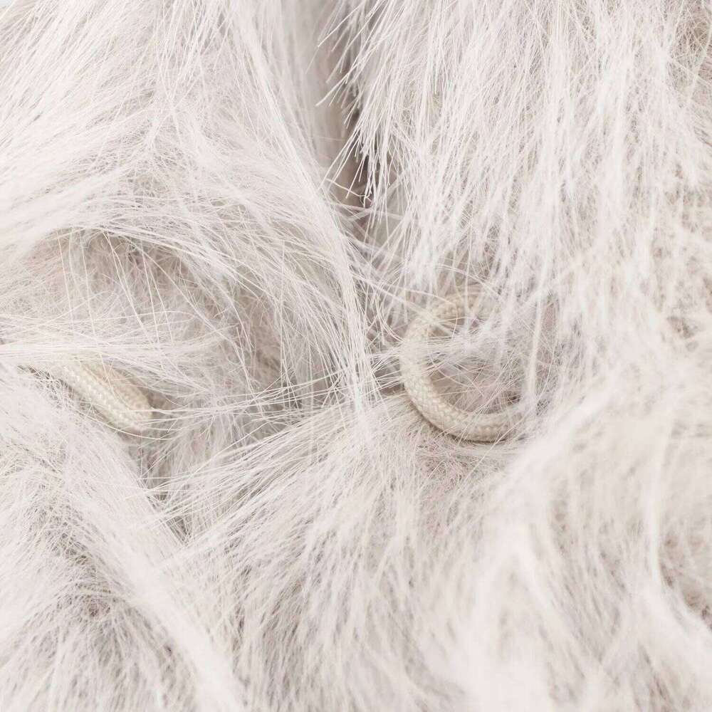 DEEABAE Korean Women's Clothing Street Style Retro Thick And Warm Artificial Fur Effect Medium Length Outerwear