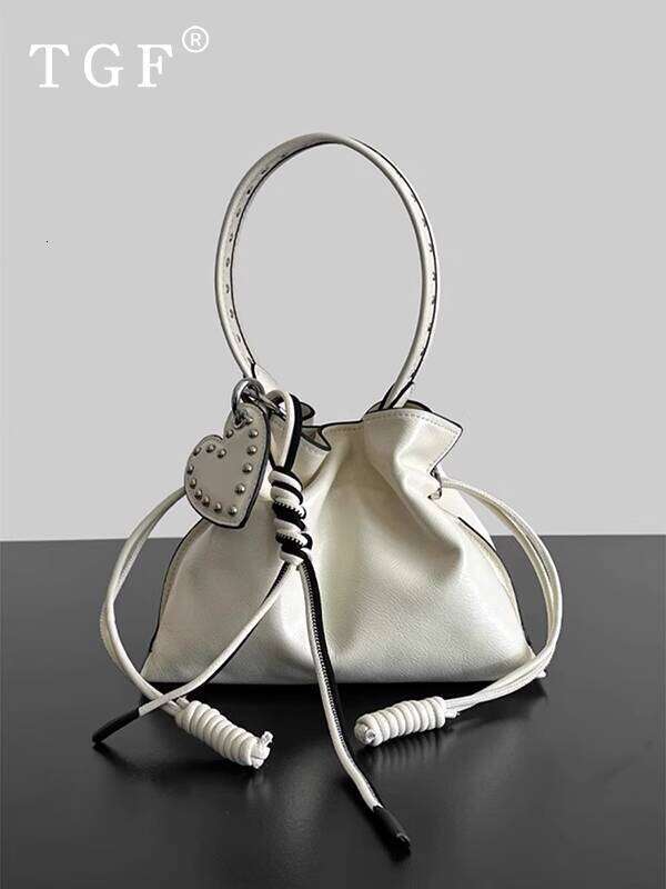 Handbag Women s New Trend Summer Fashion Versatile Drawstring Pleated Simple Shoulder Crossbody Bucket Bag