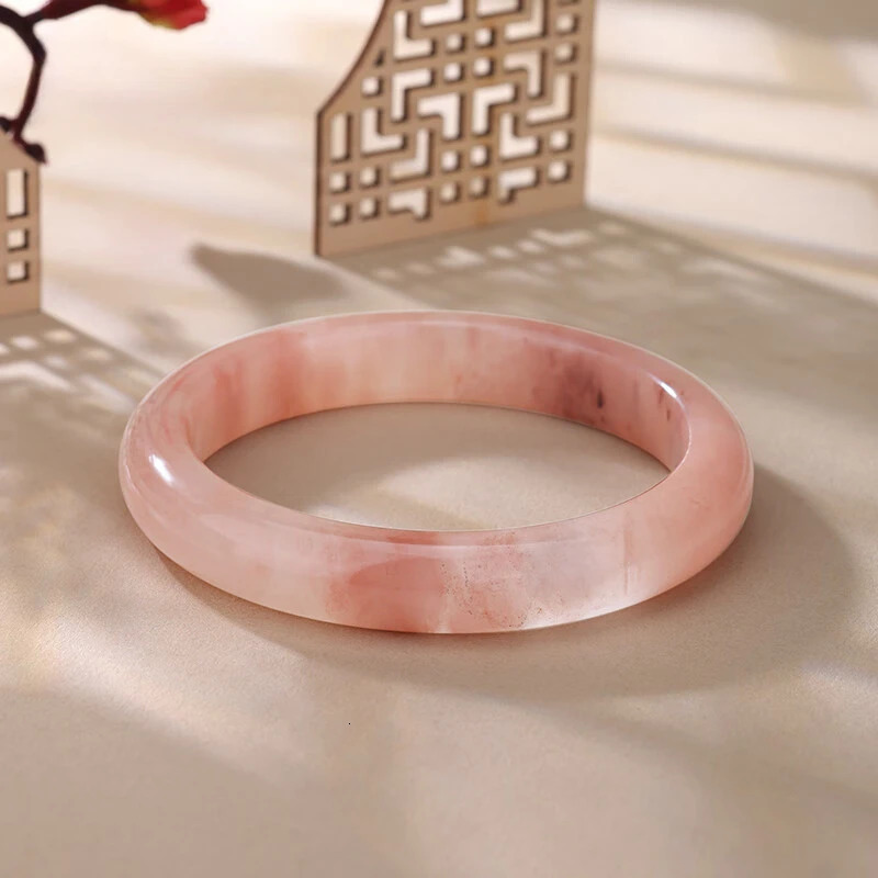 Golden Silk Jade Peach Blossom Brewed Bracelet Half Bracelet Fans Run Away To Give Girlfriend Holiday Gifts 250616