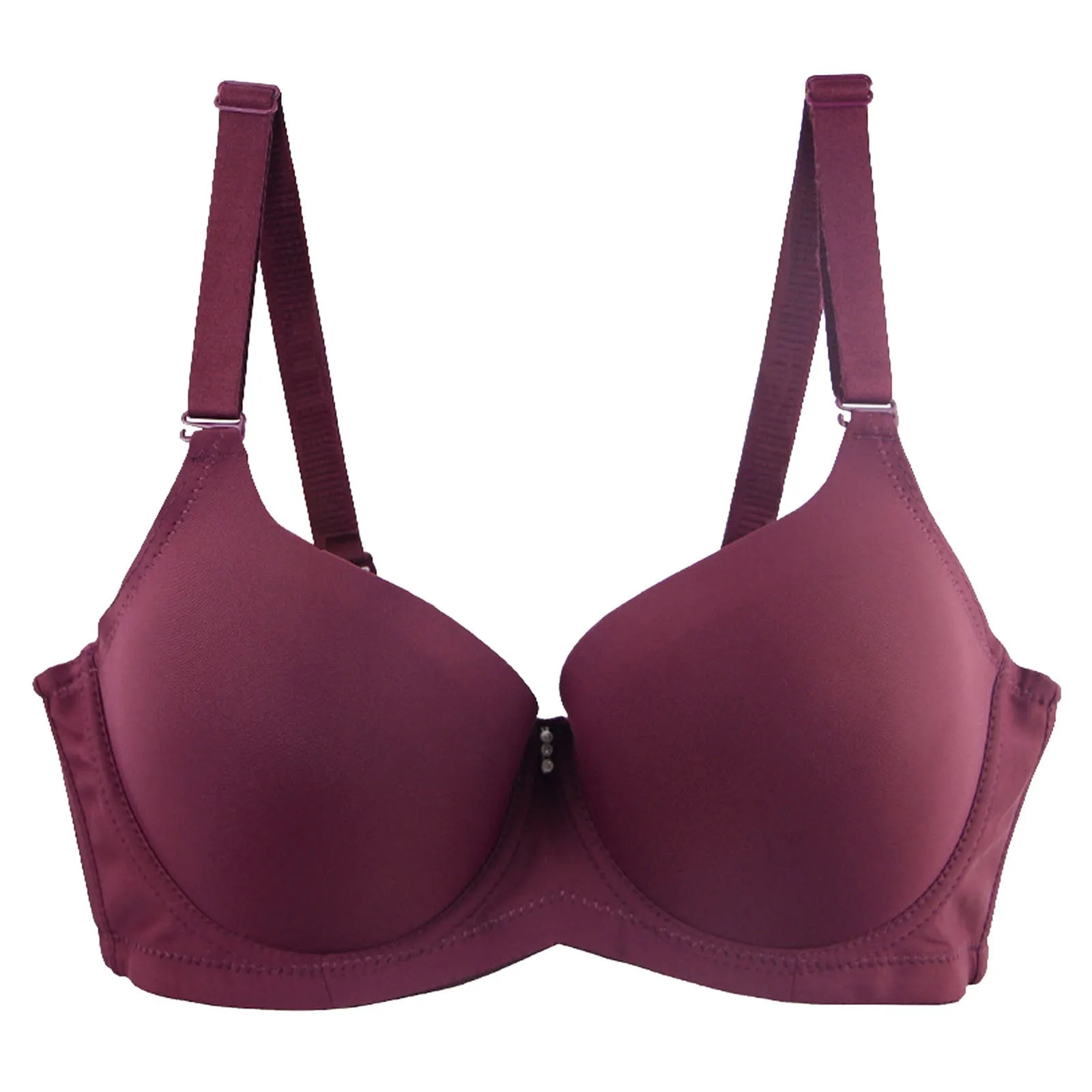 Women Back Button Shaping Cup Adjustable Shoulder Strap Large Size Underwire Bra Women Embroidery Plus Size Bra 250617