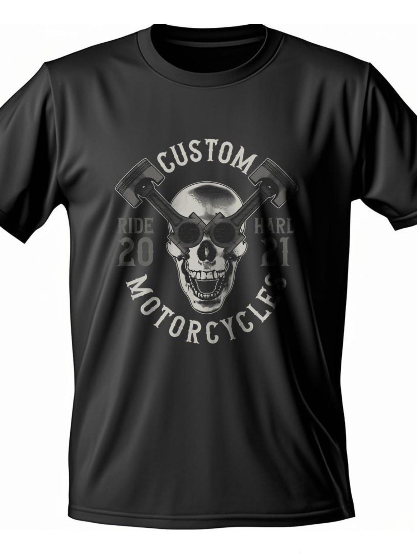Dongdumaoyi S-3Xl 180G Short Sleeve Round Collar Text Black Cotton Men Skull Adult White T Shirts 6e62