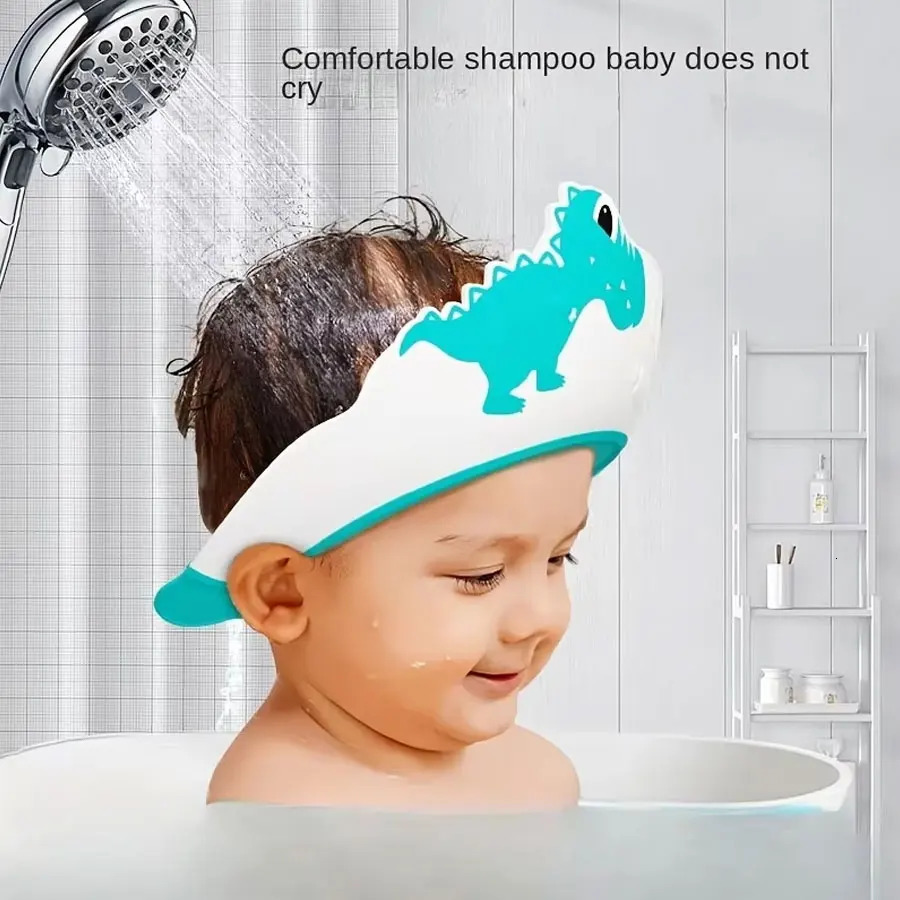 1/2pcs Baby Shampoo Products Ear Protection Silicone Caps Childrens Bath Cups Tools Bathroom Toys 250617