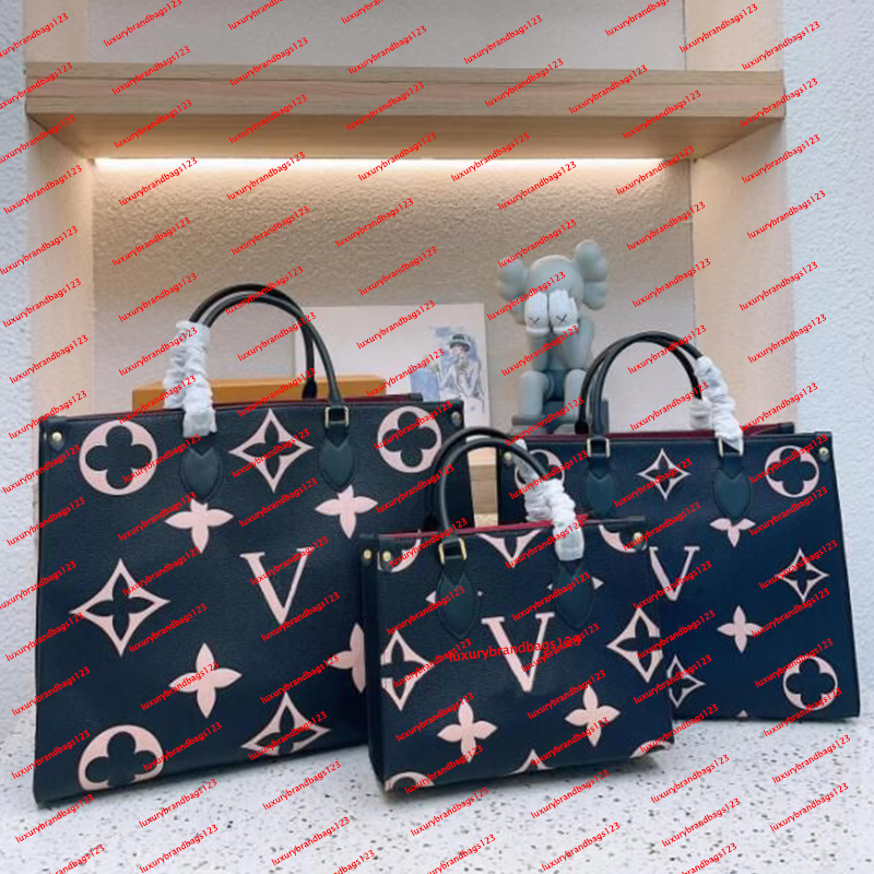 10A Classic Top New Onthego Designer Tote Bag Classic Presbyopia Shopping Bag AB Face Women's Bag One Shoulder Crossbody Handbag Large Capacity shopping bag MM GM