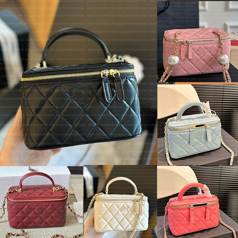 Quality Luxury Makeup Bag Designer Leather Tote Bag Handbags Fashion Shoulderbags Classic Style Capacity Square Box