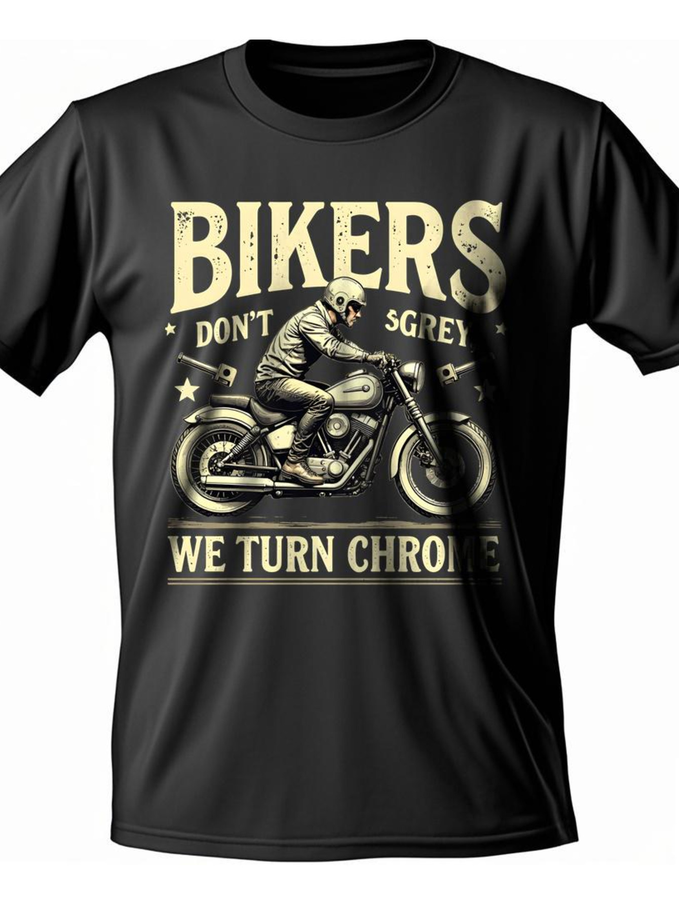 Dongdumaoyi S-3Xl Short Sleeve Men T Shirts White Text Cotton 180G Adult Black Round Collar Motorcycle aa6f