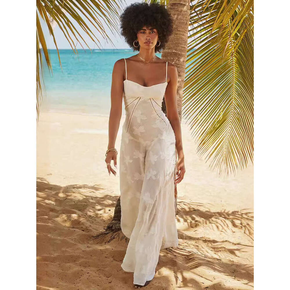 Women's New Sexy Strap Long Slim Fit Elegant Vacation Party Dress Women