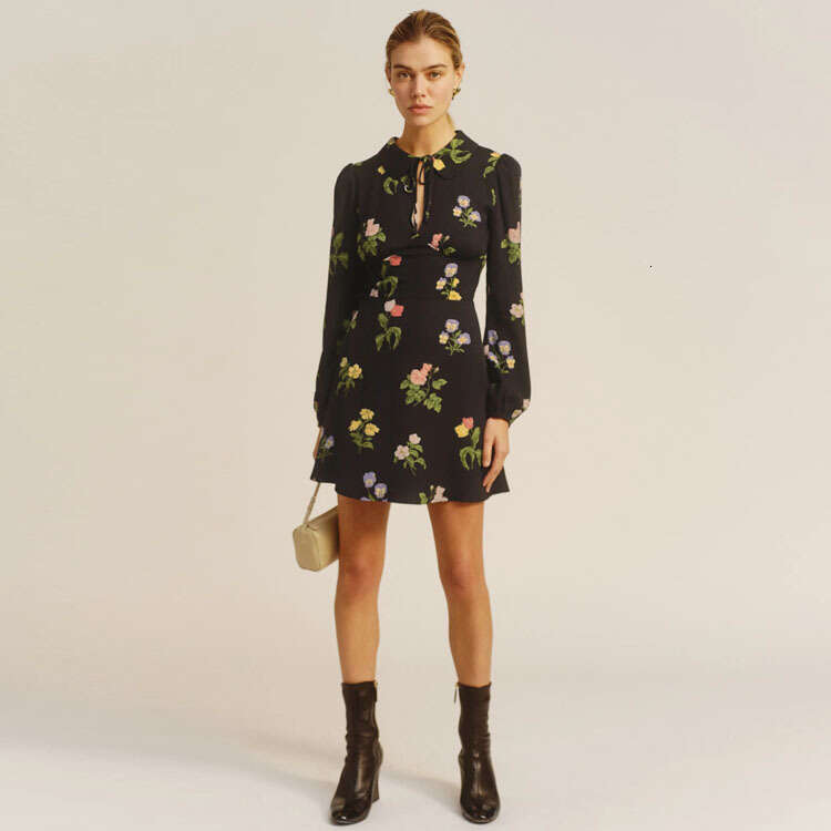June Dresses for Woman Party Bodysuit Womandress Women Dress 409ref Printed Long Sleeve Dress 2025 Spring Summer New French Style Womens Fashion