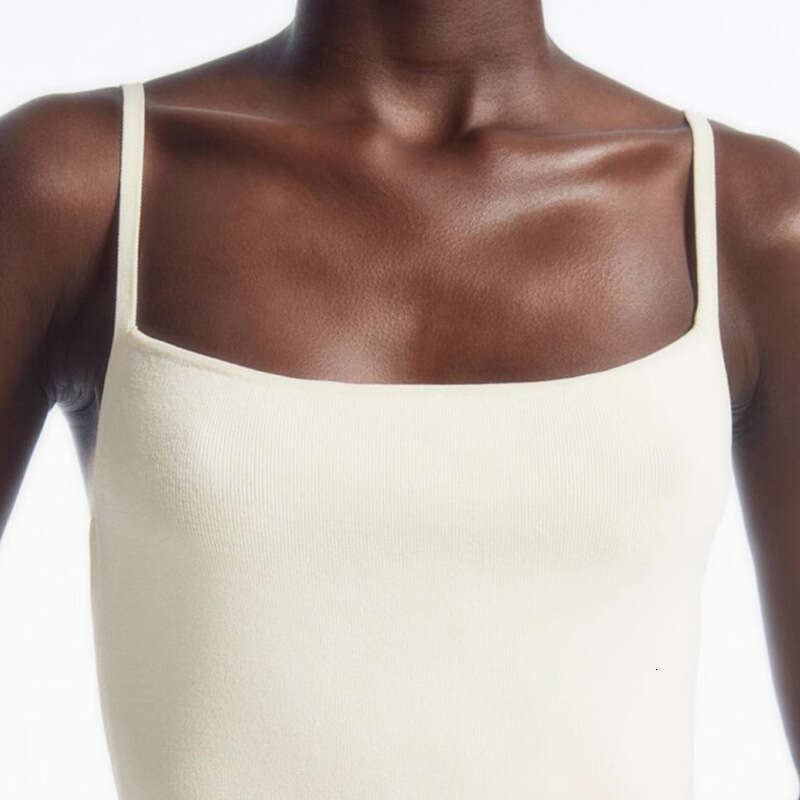 Birthday Dress Bodysuit Dresses for Woman Designer 909 New 2025 Solid Color Square Neck Strap Knitted Long Dress Slim Fit Slimming Tight Body Shaping