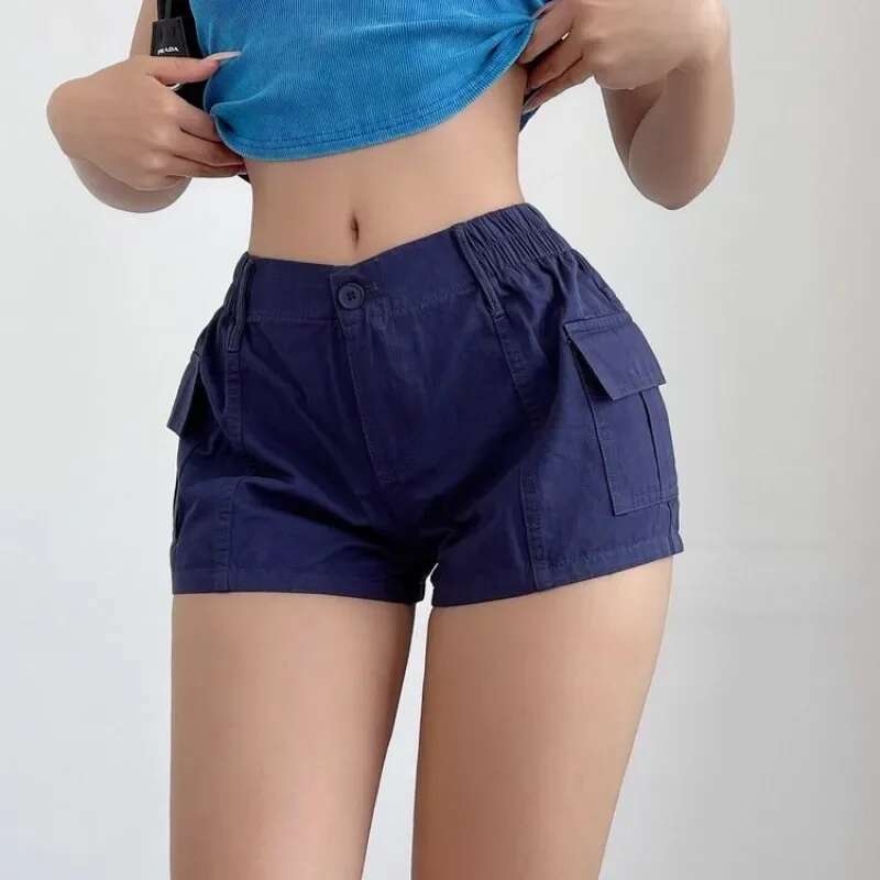 Short Pants Woman High Waist Shorts for Women Cotton Harajuku Fashion Summer Youthful Wholesale XL Elegant Classic Stretchy Hot