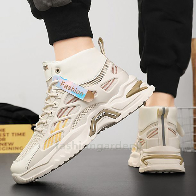 2025 Designer Shoes mens trainers running shoes sneakers Inner Height Spring Autumn Fashion Daddy's ankle-high mesh Breathable mens shoes free sh