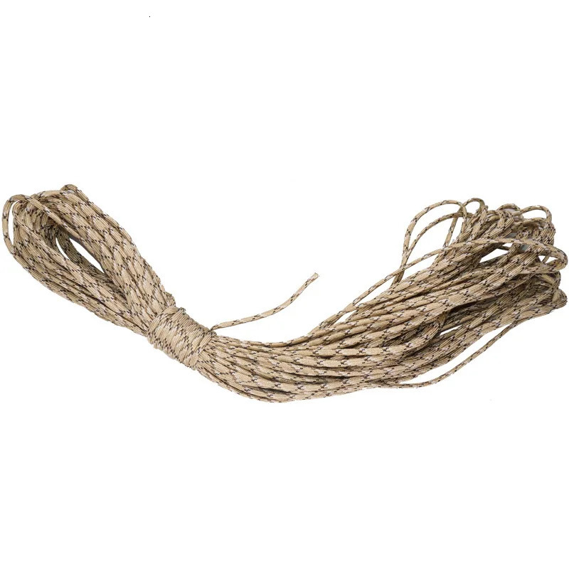 550 Military Paracord 7 Strand 4mm Tactical Parachute Cord Camping Accessories Outdoor Survival DIY Bracelet Rope 250611