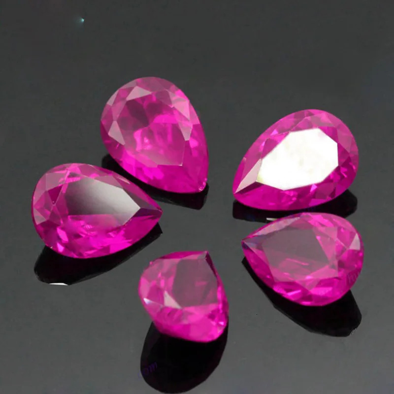 Natural Pink Ruby 13x18mm 15.0Cts Pear Cut VVS Sri-Lanka Loose Gemstone For Diy Jewelry Beads 250617