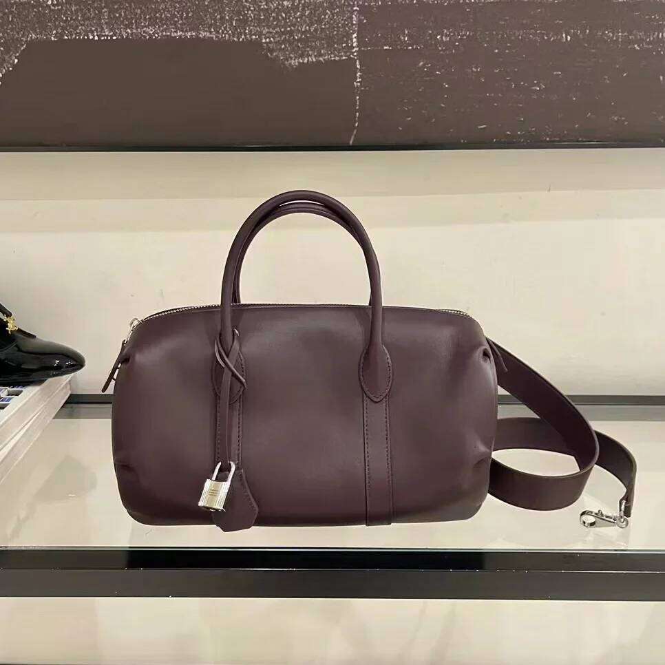 2024 New Style Genuine Leather Women's Large Capacity Commuter Handbag Vintage Single Shoulder Bag Motorcycle Equipment Acce