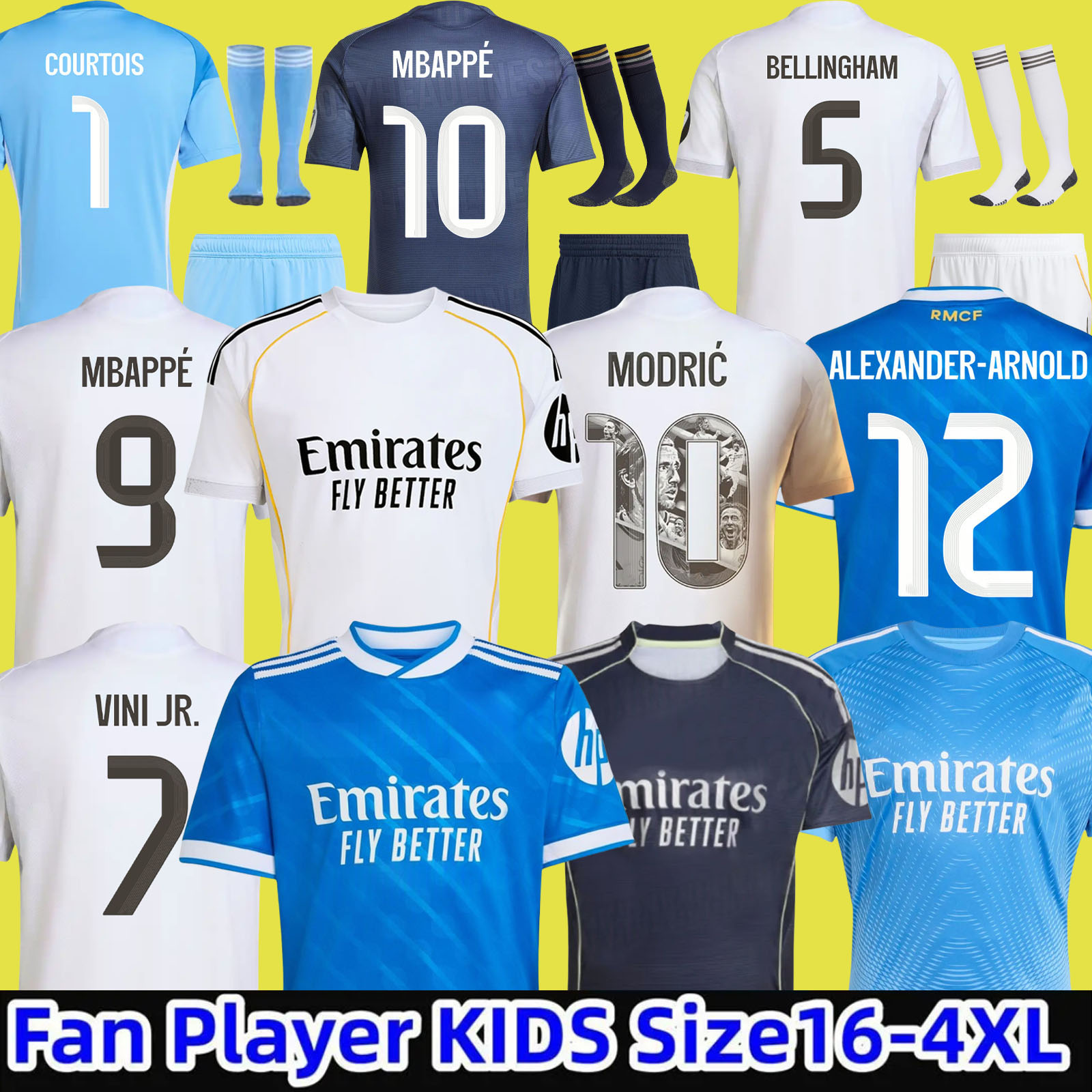 2024 2025 soccer jerseys 25 26 Real 4Th MadriDS football shirt CAMAVINGA Mbappe MODRIC VALVERDE Fourth camiseta men kids uniforms VINI JR BELLINGHAM ARDA GULER