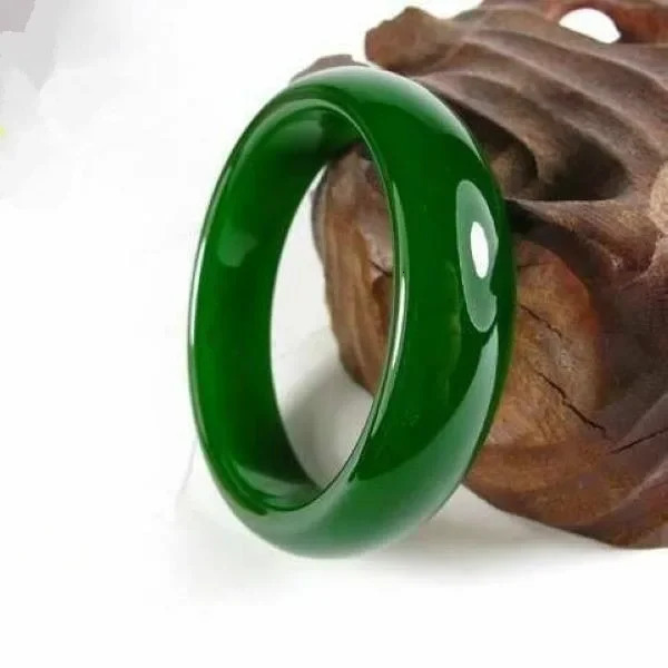 Genuine Green Natural Jade Bangle Jasper Bracelet Charm Jewellery Fashion Accessories Gemstone Luck Amulet Gifts for Women Men 250616