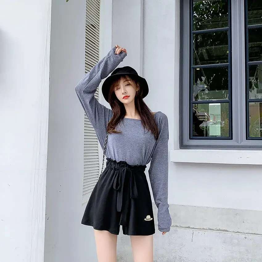 Woman Short Pants High Waist Elastic Shorts for Women XL Classic Hot Harajuku Fashion Y2k Designer Elasticty Cheap To Wear Jorts