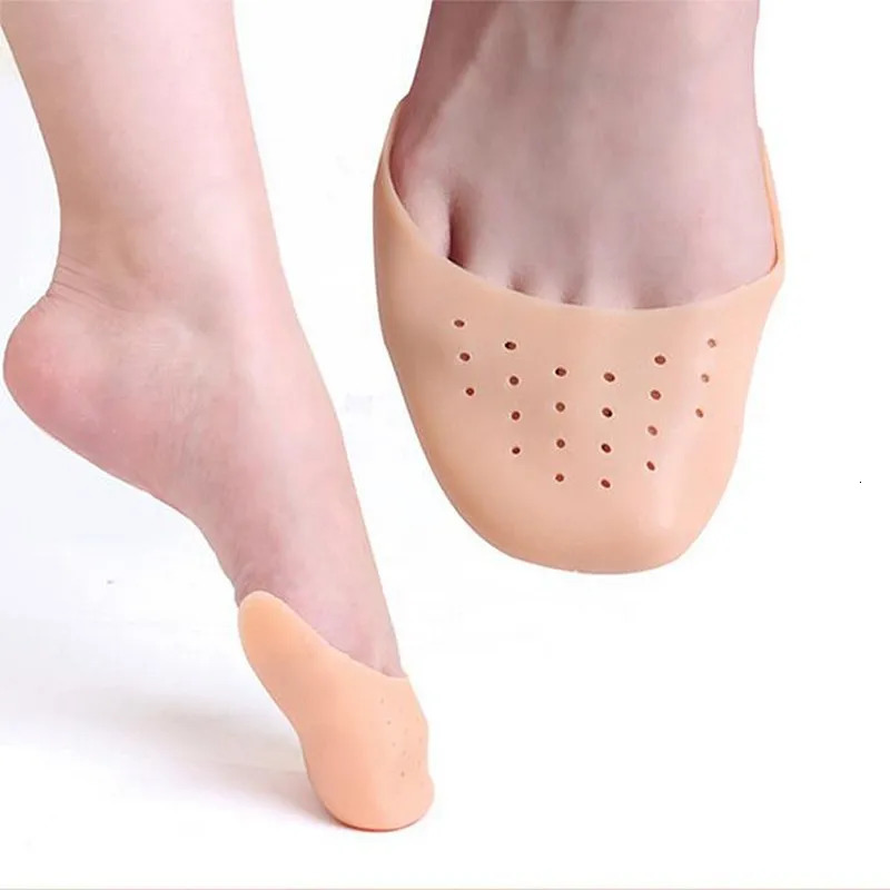 Silicone Toe protection Forefoot Pads Insoles Comfortable Shoe Pad Pain Relief Silicone Non-slip Shoe Insole for Women Foot Care 250613
