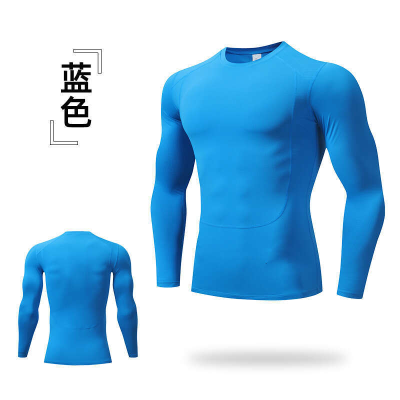 2025 Spring Quick-Dry Long Sleeve Tight Basketball Base Shirt Men's Running Fitness Sports Top