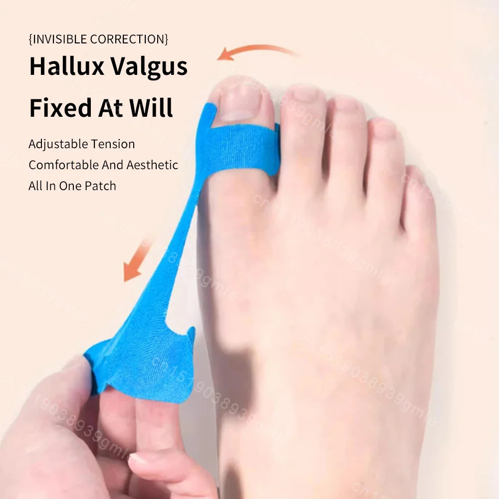 Kinesiology Tape Hallux Valgus Big Toe Corrector Tape for Sports Waterproof Protective Tape Toe Corrector Straightener 250613