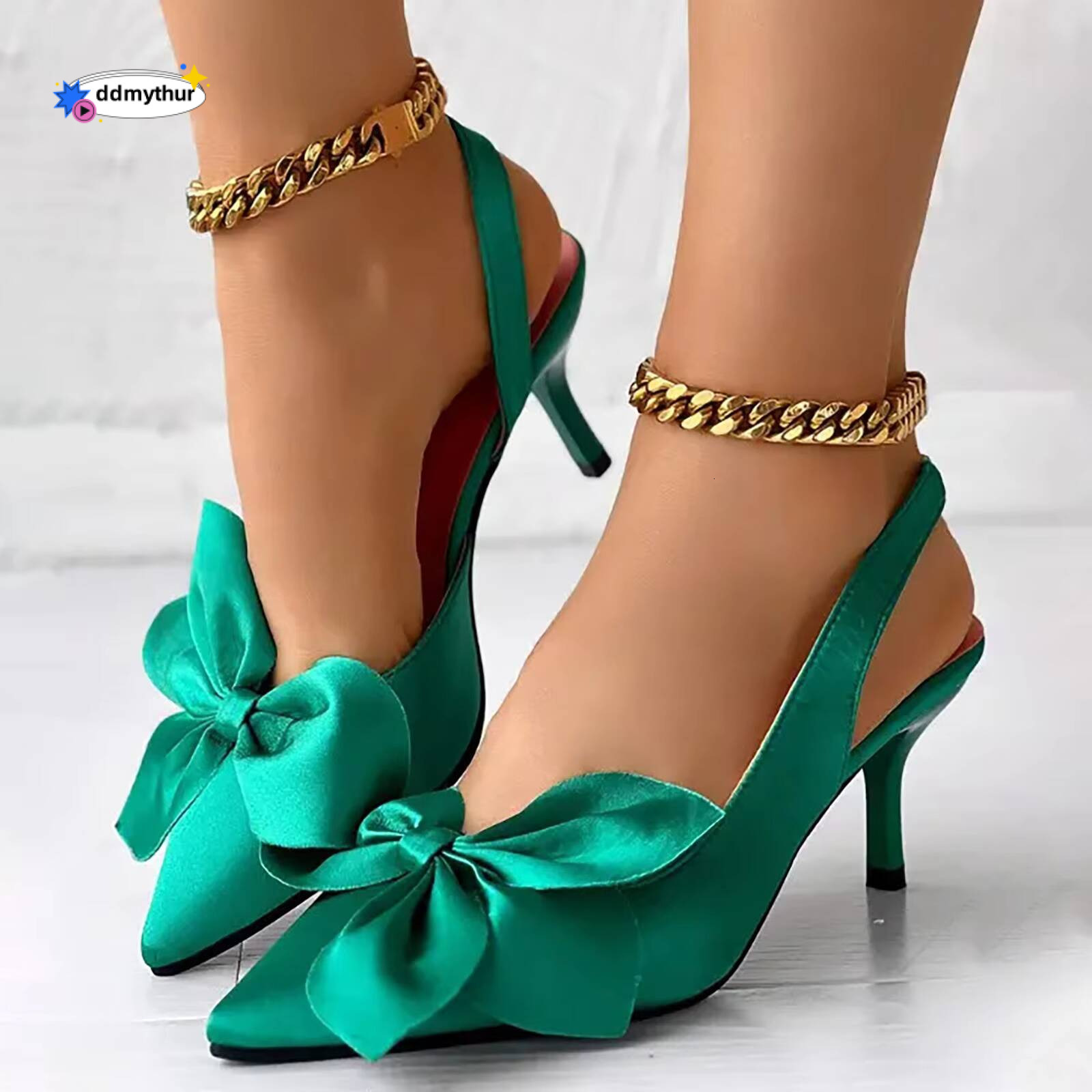 Slim High Heels For Women Sexy Elegant Green Black White Shoes Womens Water Sandals Sapatos Femimino ddmythur