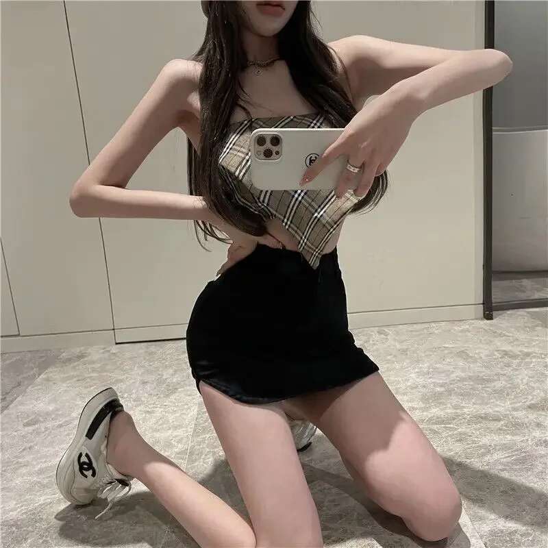 Zipper Short Wrap Female Jeans Skirts Tight with Pocket Mini High Waist Womens Denim Skirt Gyaru Luxury Elegant Summer 2025 V