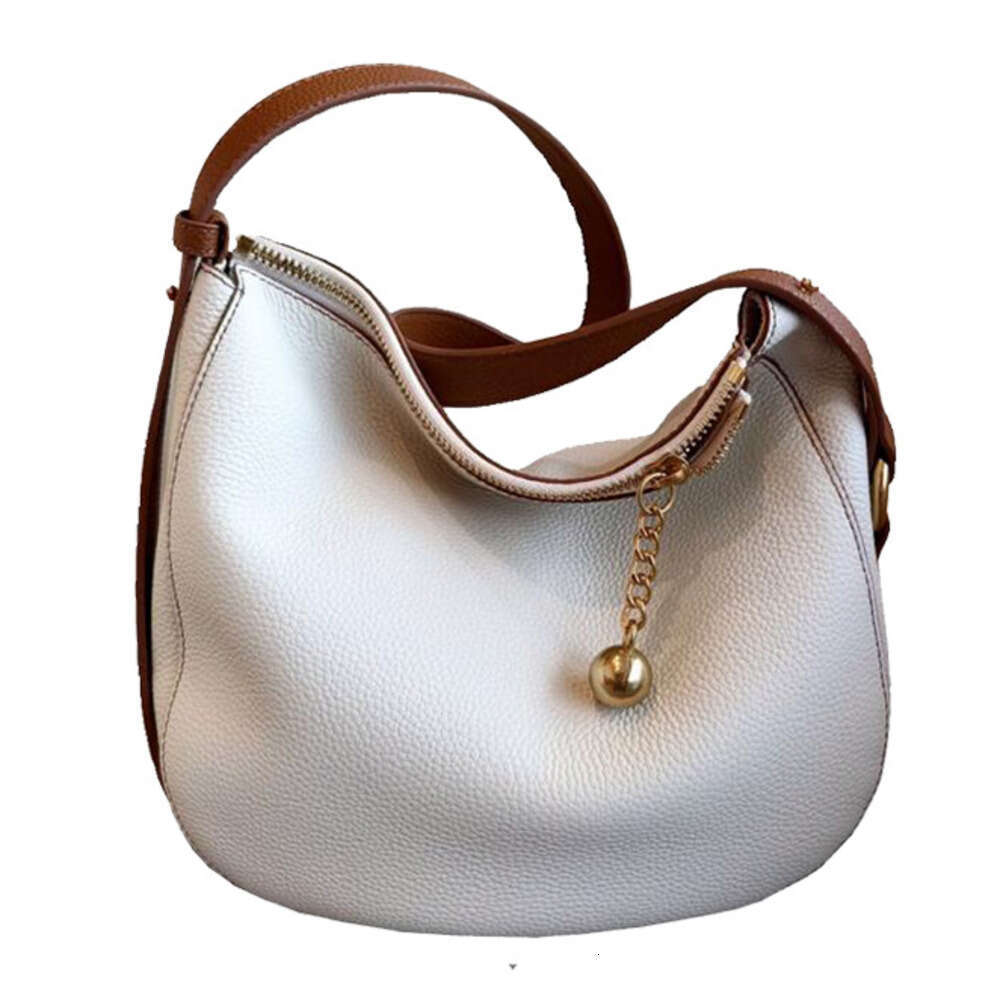 Soft Leather for Women New Trend Summer Niche Design Exquisite Color Block Simple Commuter Shoulder Crossbody Bag