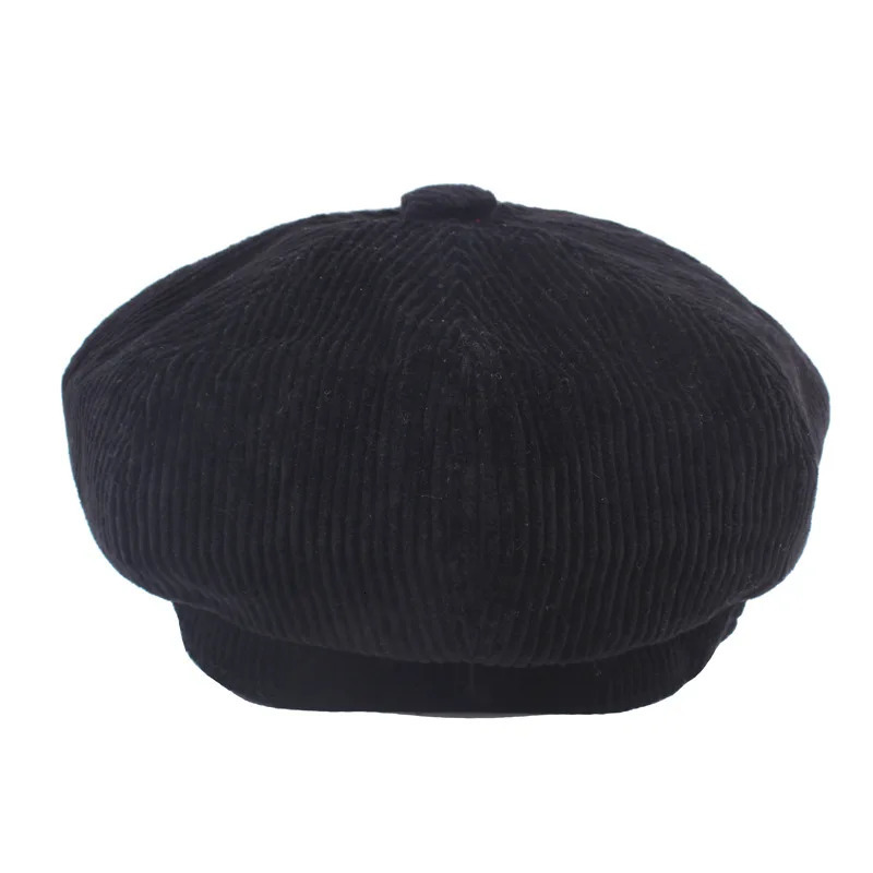 sboy Cap Beret Female Autumn Winter Hats For Women Octagonal Cap Painter Hat Vintage England 250604