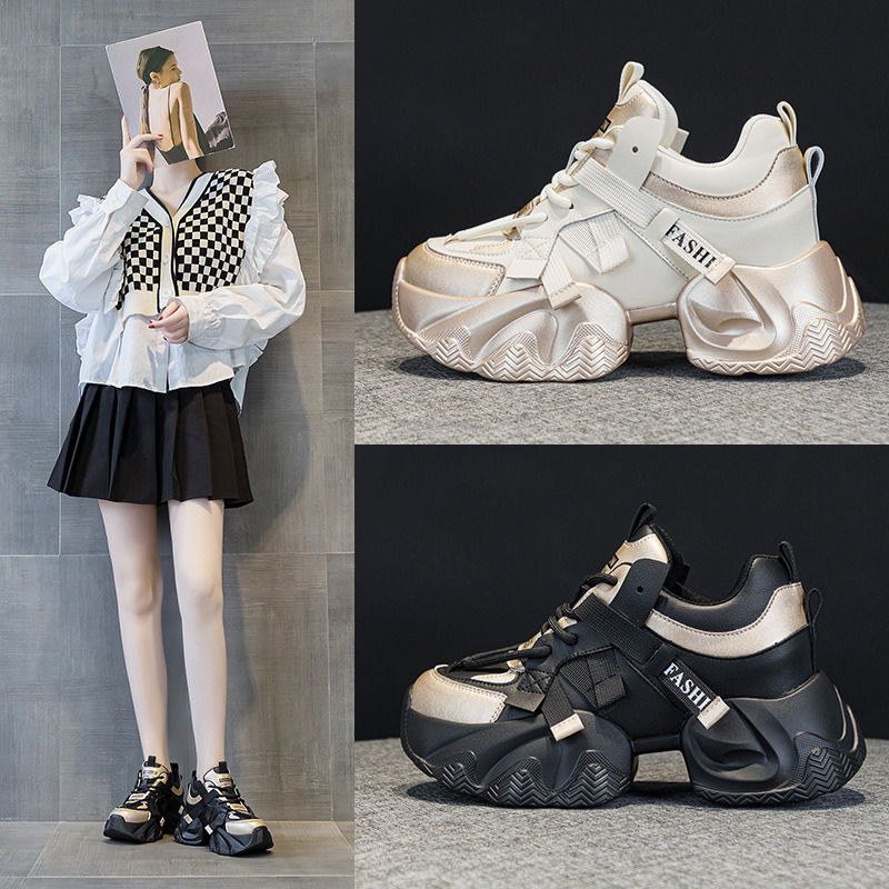 Genuine Leather White Shoes For Women s Spring summer 2025 New Fashion Designer High Luxury Board Shoes Thick Soled Breathable Sports And Leisure Shoe