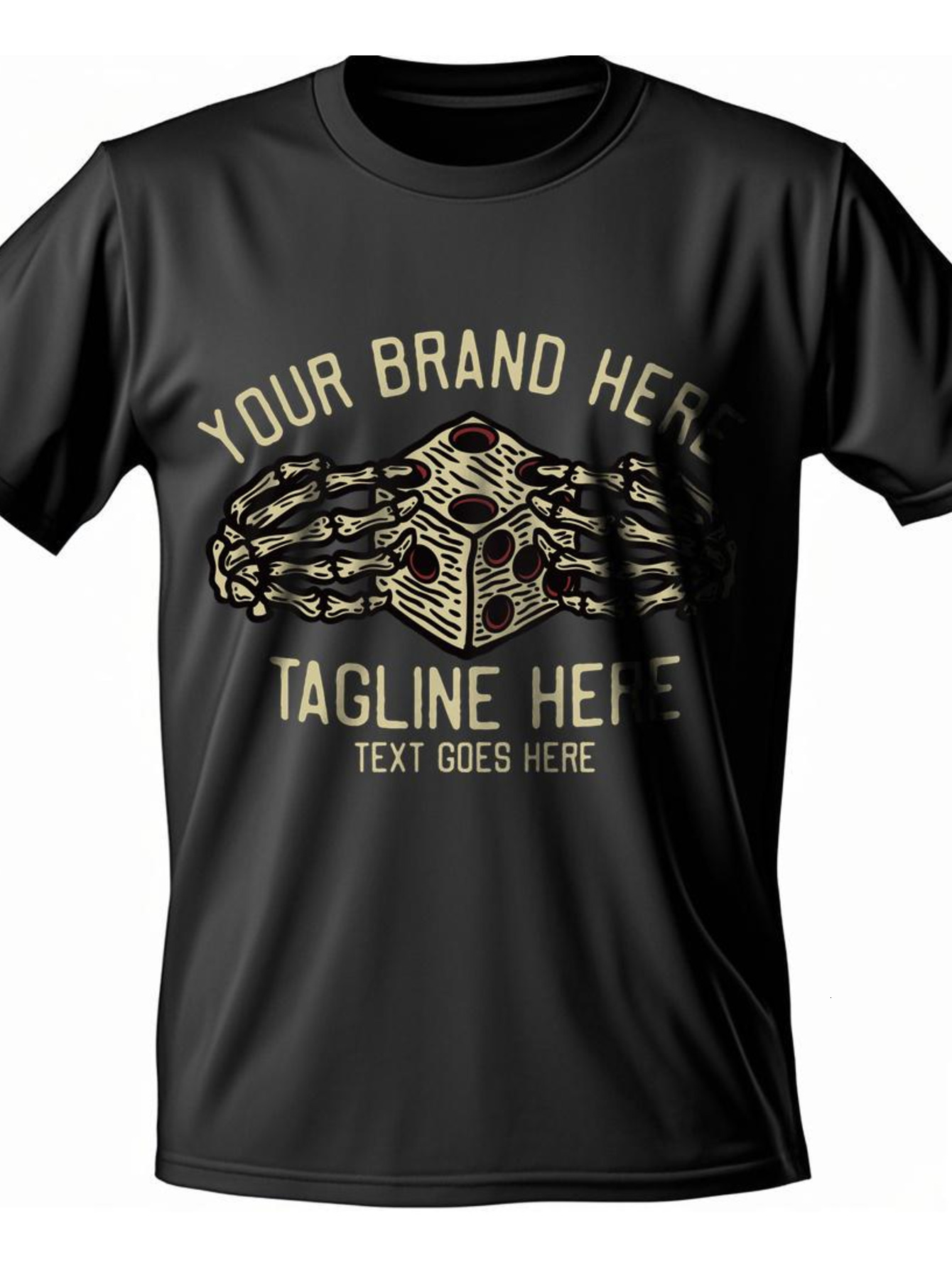 Dongdumaoyi Men 180G Black Cotton Adult Text S-3Xl Tiger White T Shirts Short Sleeve Round Collar 824d