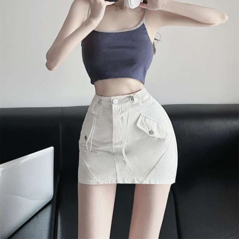 High Waist Woman Skirt Wrap Zipper Tight Skirts for Women Summer Streetwear Chic and Elegant Quality Cheap Stylish Modest Luxury