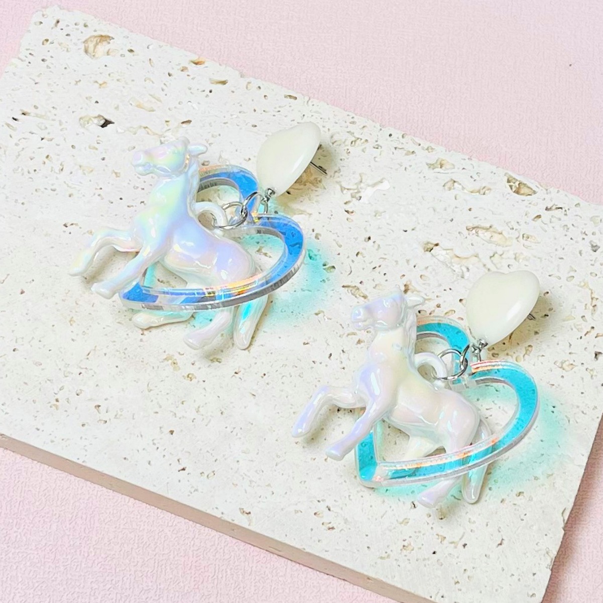 Women's Earrings 2PCS/LOT Earrings for Women Funny UV Glow Ocean Animal Drop Earring Festival Mermaid Jewelry Gift