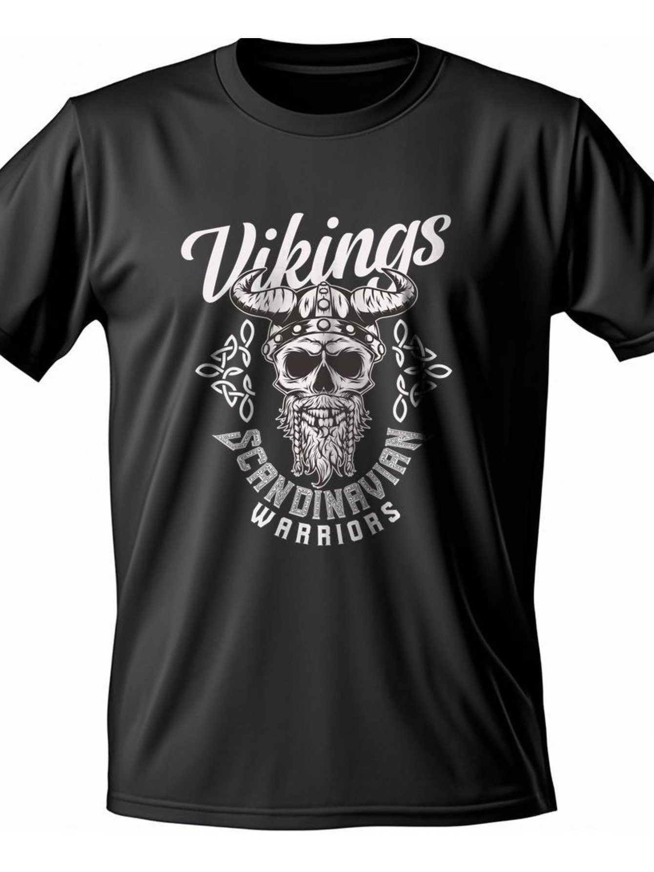 Dongdumaoyi Men T Shirts Text White Black Cotton S-3Xl Adult 180G Short Sleeve Round Collar Skull b4dc