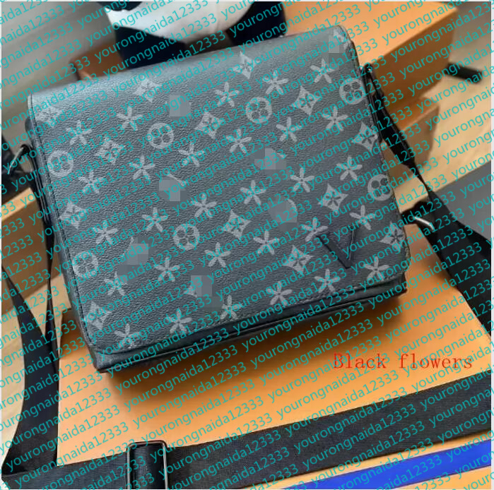 Mens Shoulder PU leather Designers Messenger Bag Famous Trip Postman Classic Handbag Briefcase Crossbody Good quality Bags with dust bag