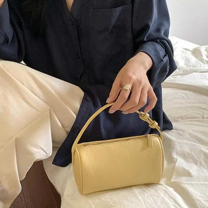 X5XA Eye Catching Cylinder Handbag PU Leather Shoulder Bags With Adjustable Strap For Casual Outings And Special Events Z250617