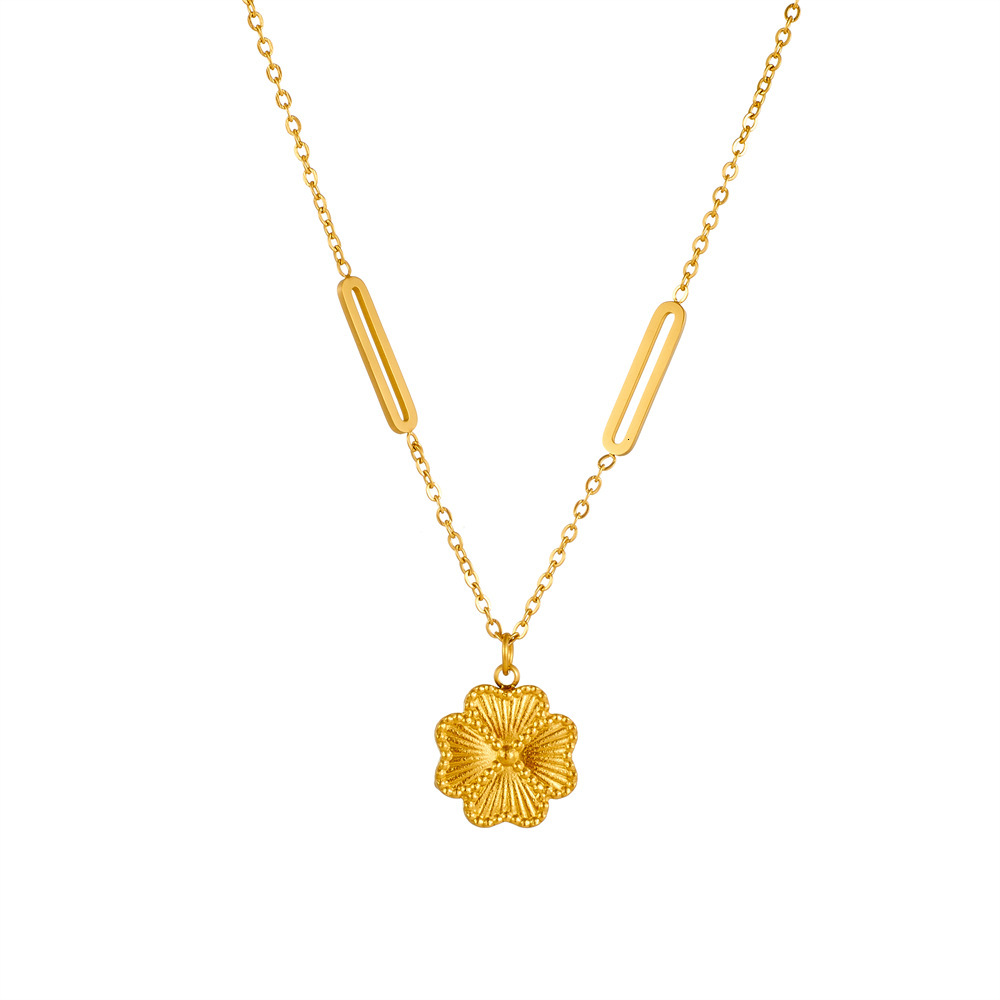 Fashion Light Style Elegant Necklace for Women High-End Titanium Steel Non-Fading Jewelry