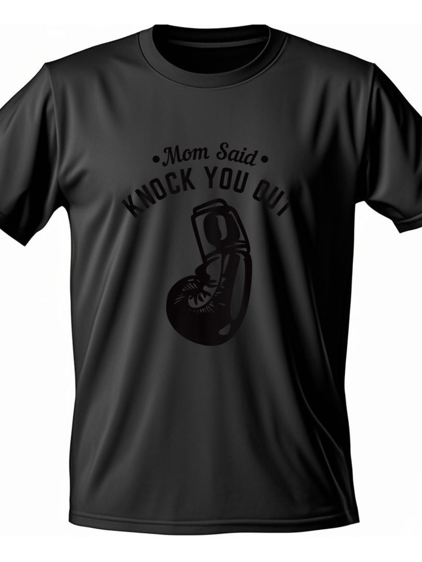 Dongdumaoyi Black Short Sleeve S-3Xl 180G Men T Shirts Text White Tiger Adult Round Collar Cotton f07f