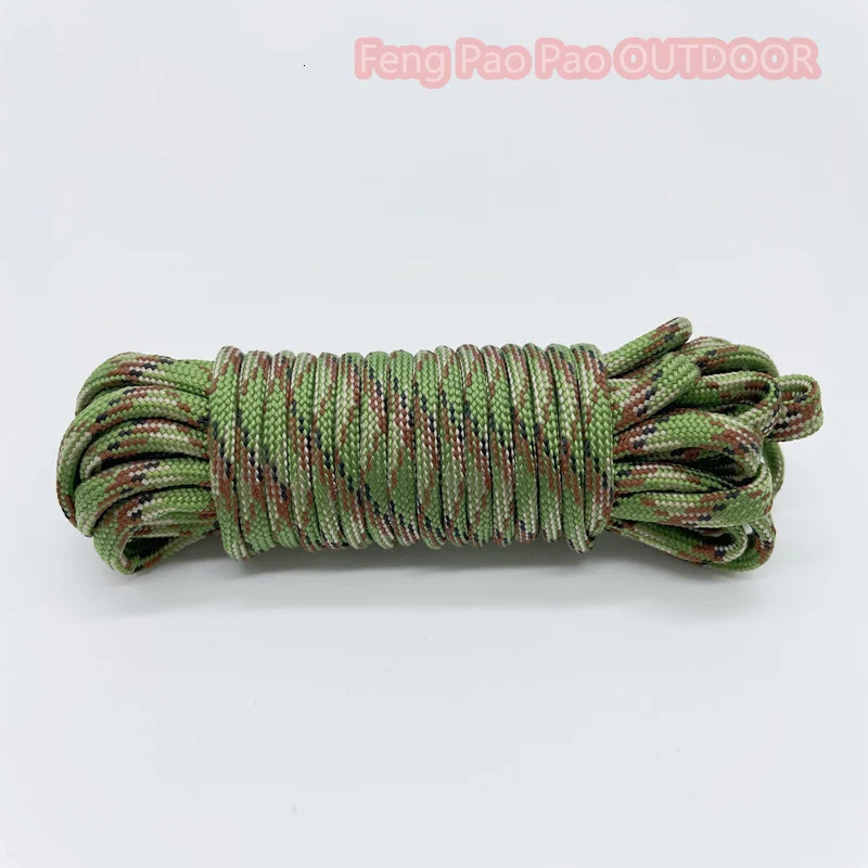7 Cores 550 Paracord Cord 5 15 30 M Dia4mm For Outdoor Camping Survival Lanyard Parachute Rope Hiking Tent Accessories 250611