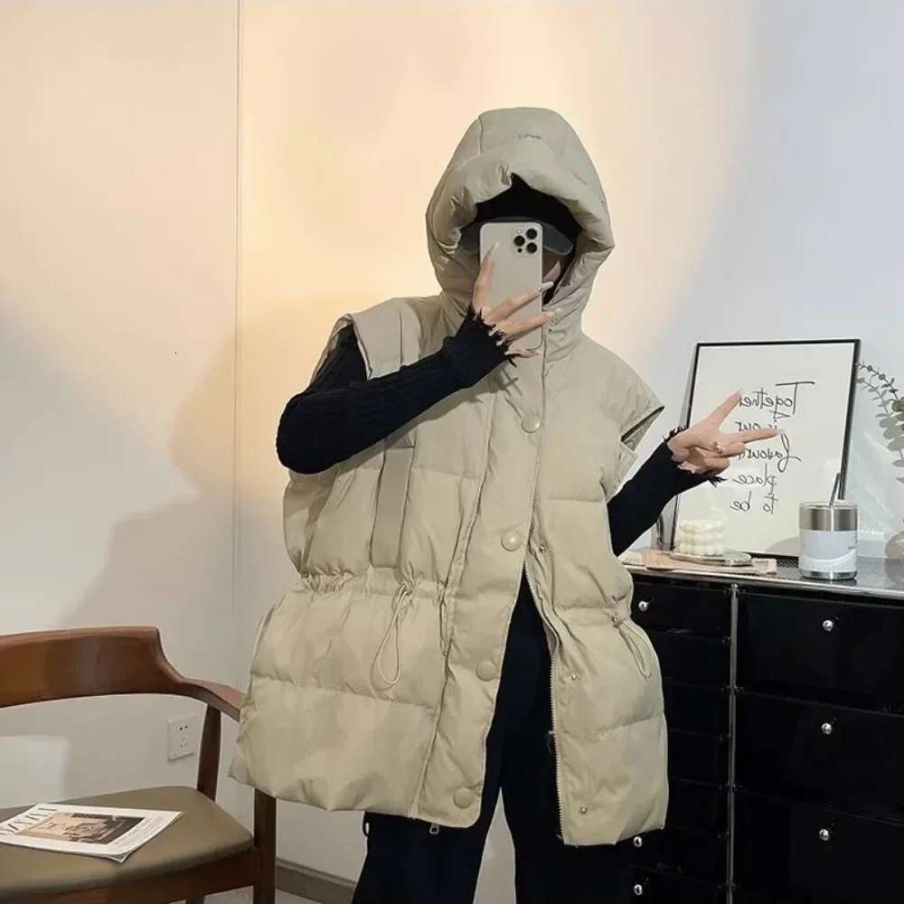 Quilted Solid Color Womens Vests Warm Insulated Autumn Clothes Fashion 2025 Lady Giletes Pretty Elegant New Outerwear Youthful