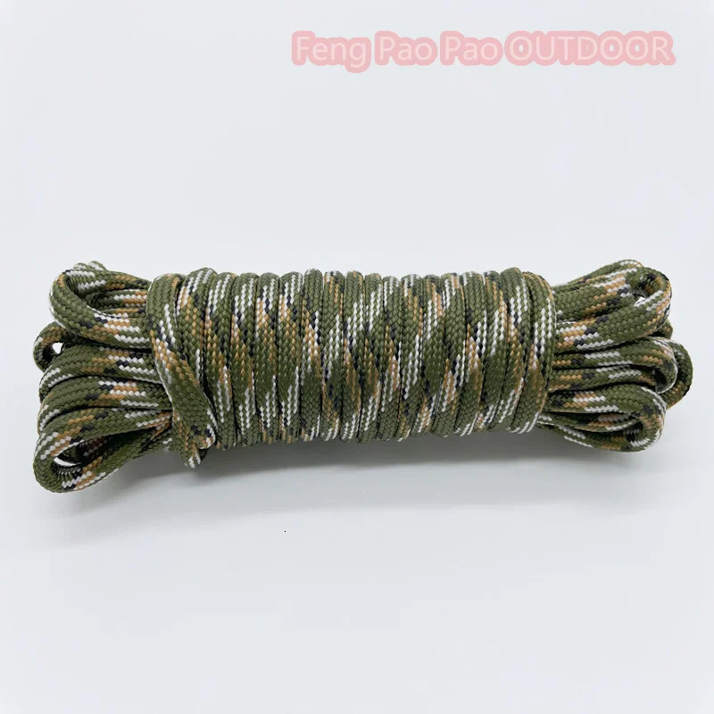 550 4mm 7 Bracket Core Parachute Rope for Survival Lanyard Camping Rock Climbing Hiking Clothesline 250611