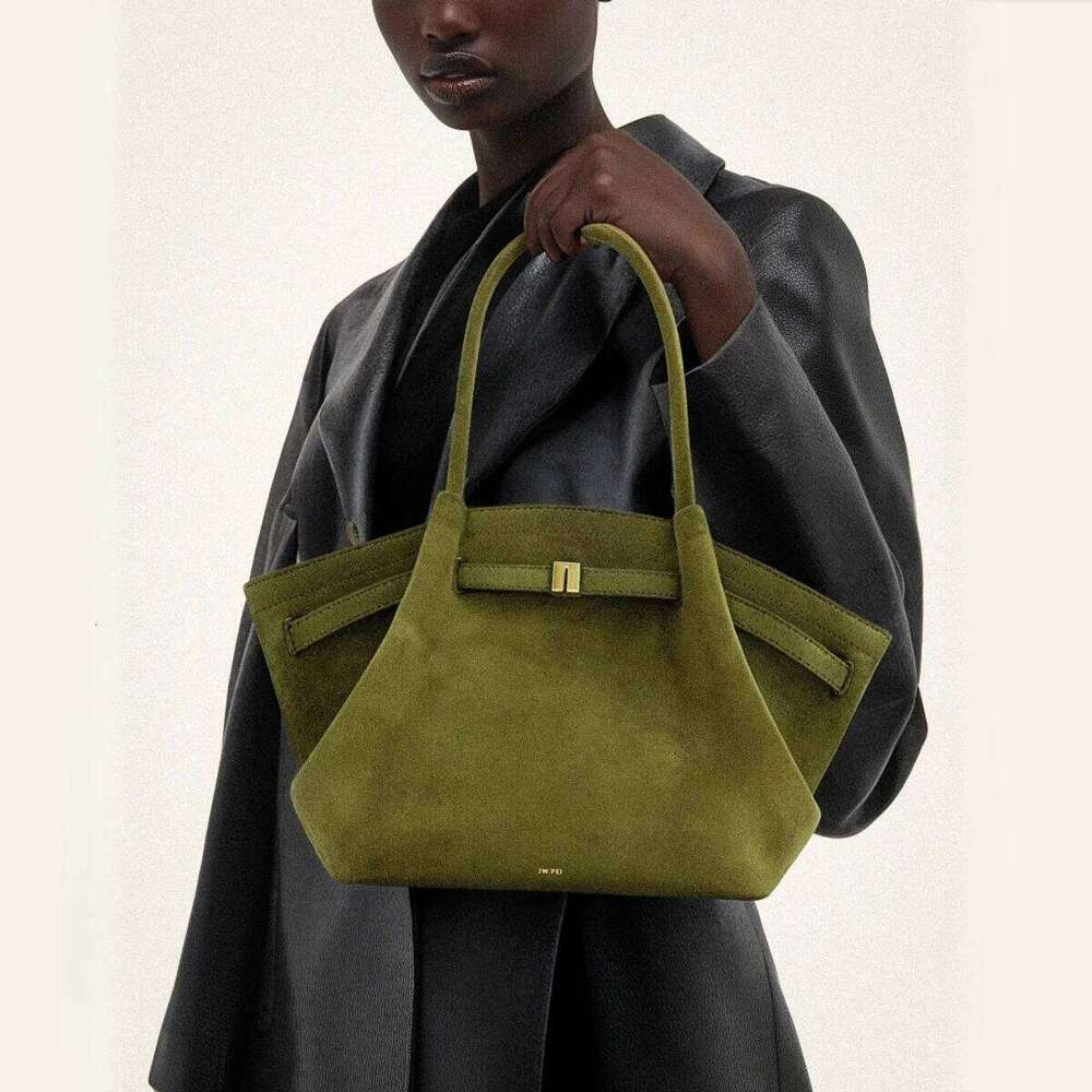 JW PEI Hana Large Size Chamois Leather Commuter Dumpling Bun Single Shoulder Slant Cross Underarm Tote Bag