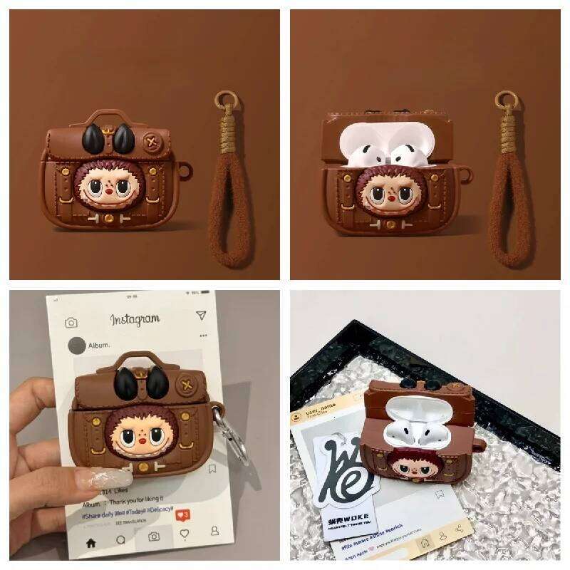 Hot Selling Labubu New Briefcase Keychain Headphone Case Silicone Anti Drop Ap 4Th 3/2/1 Pro/Pro2 Holiday Gift Designer Bags