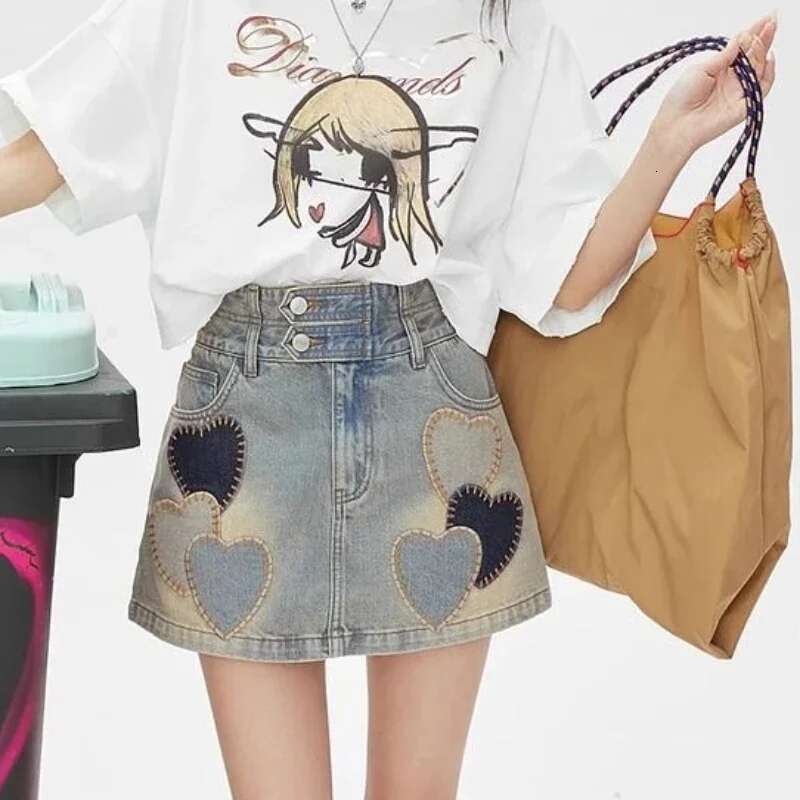Zipper Jeans Skirts for Women Wrap with Pocket Woman Denim Skirt Tight Mini High Waist Short Y2k Vintage Clothing Trend 2025 V