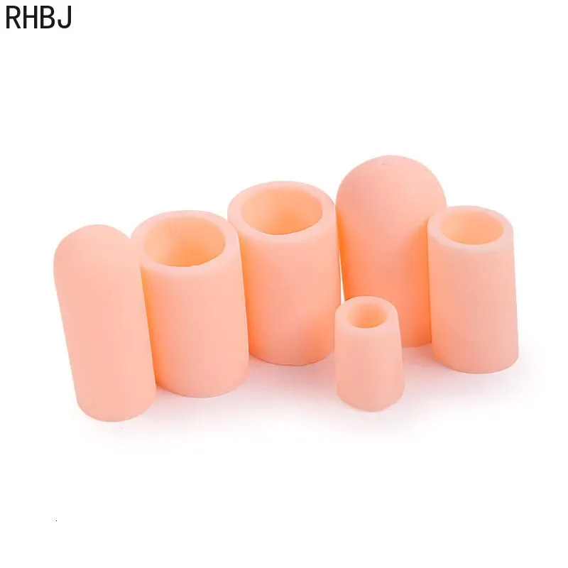 2Pcs Silicone Finger Toe Protector Chicken Eye Toe Cover Thumb Overlap Pain Relief Sleeve Cover Toe Separators Foot Care Tools 250613