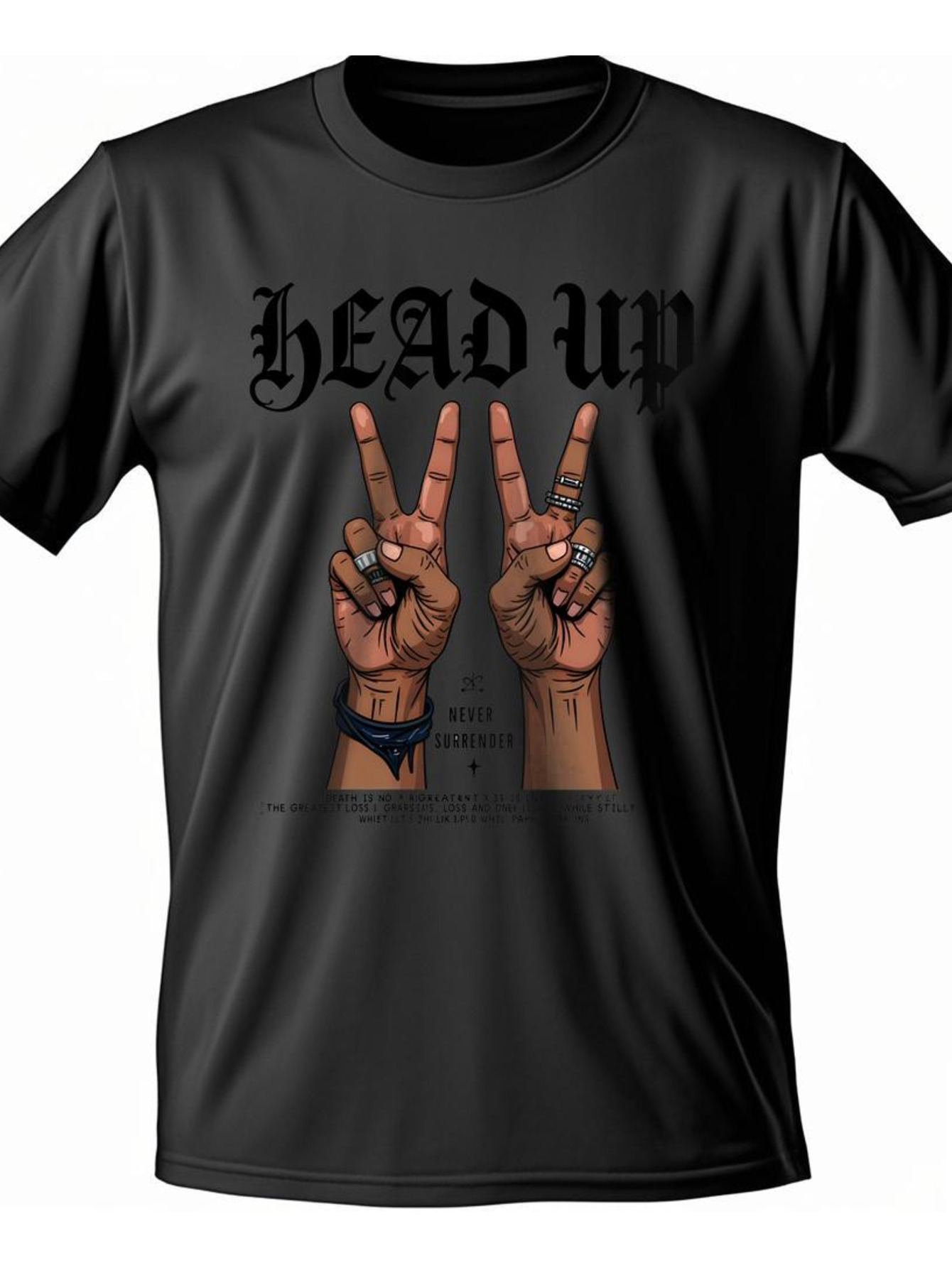 Dongdumaoyi Graphics T Shirts S-3Xl Cotton White 180G Short Sleeve Adult Round Collar Black Men Text 934b