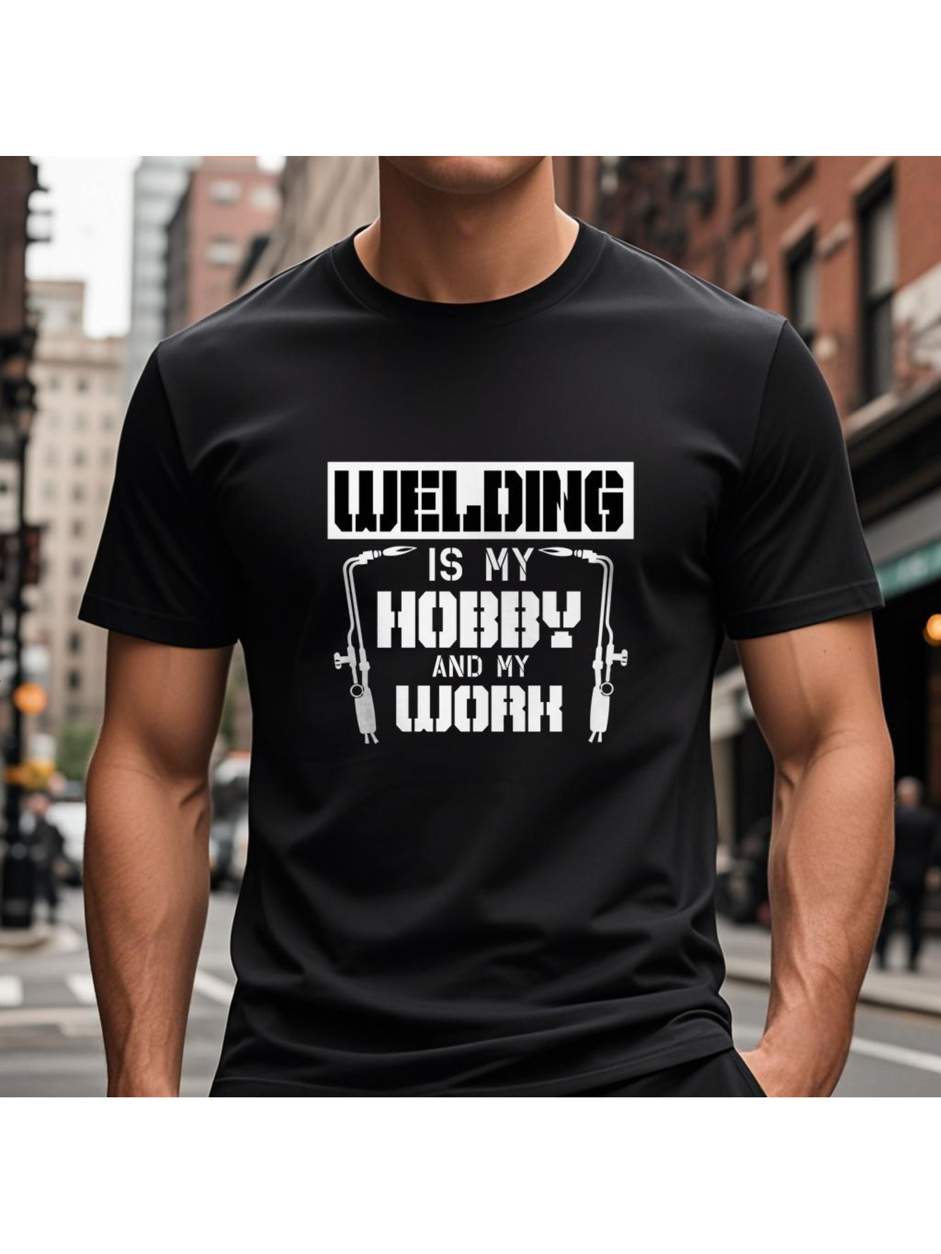 Dongdumaoyi Men Adult Cotton S-3Xl Boy White Text 180G Round Collar Black T Shirts Short Sleeve 4ca2