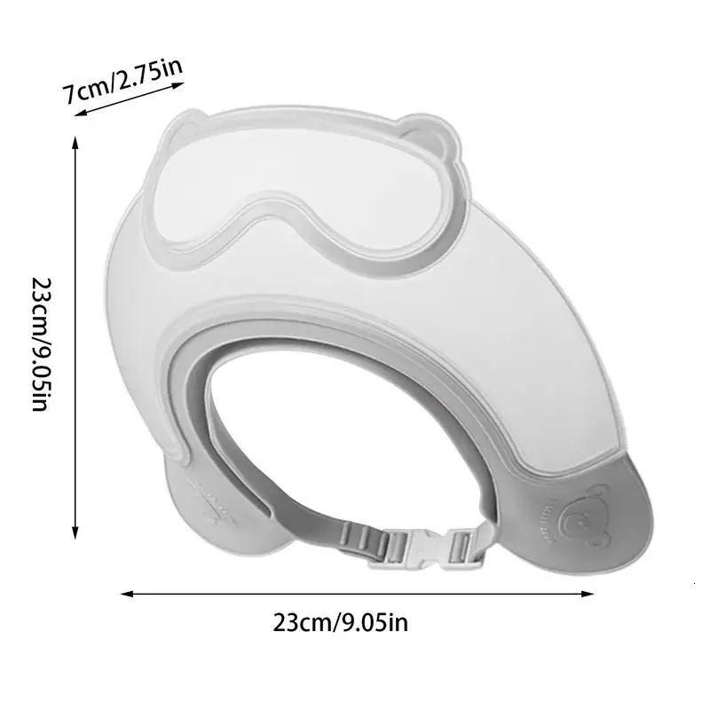 Toddler Shower Cap Shield Adjustable Waterproof Toddler Shower Cap Bathing Accessories For Girls Boys Shampoo Hair Washing 250617