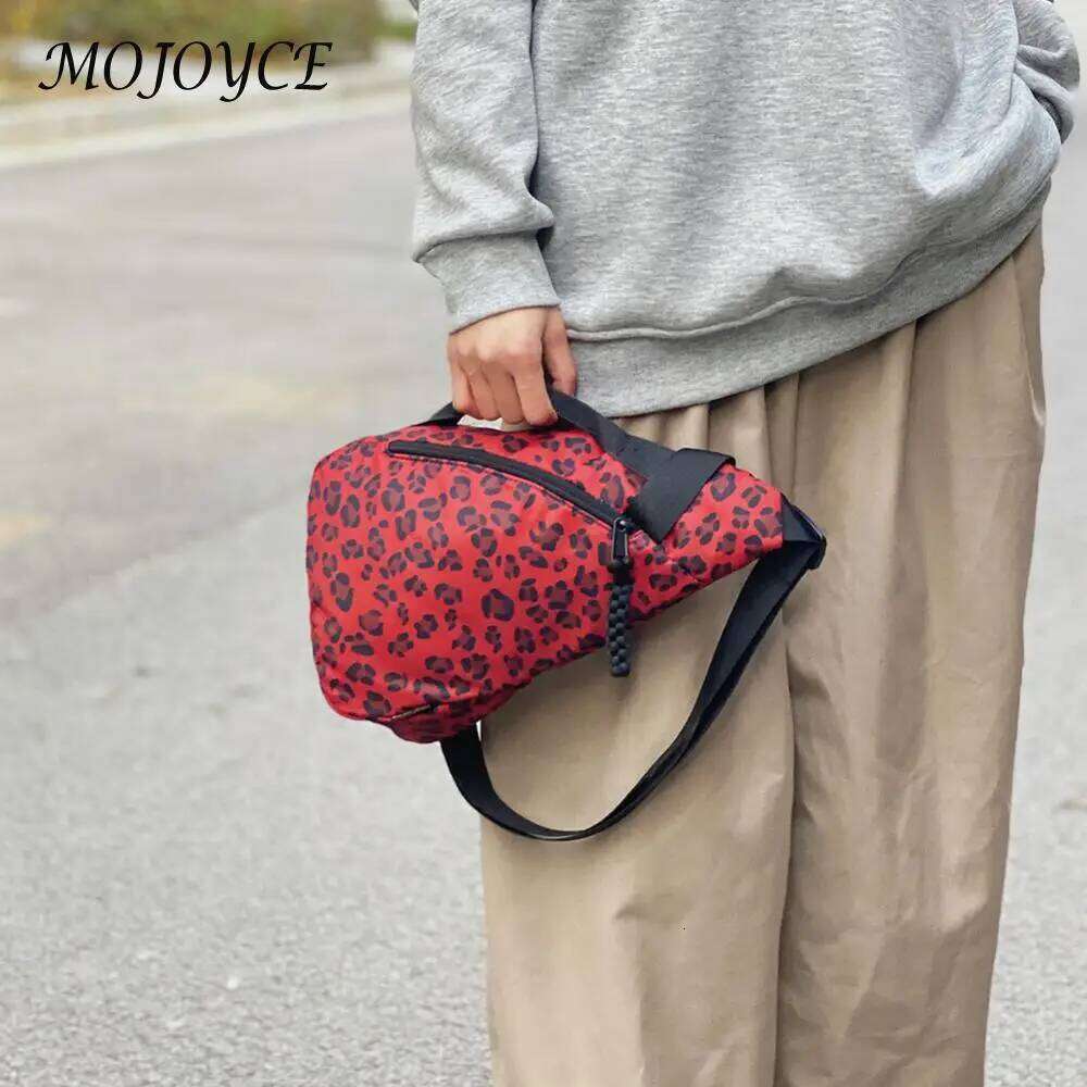 Women Leopard Print with Adjustable Strap All Match Crossbody Sports Chest Female Travel Commute Bag bag