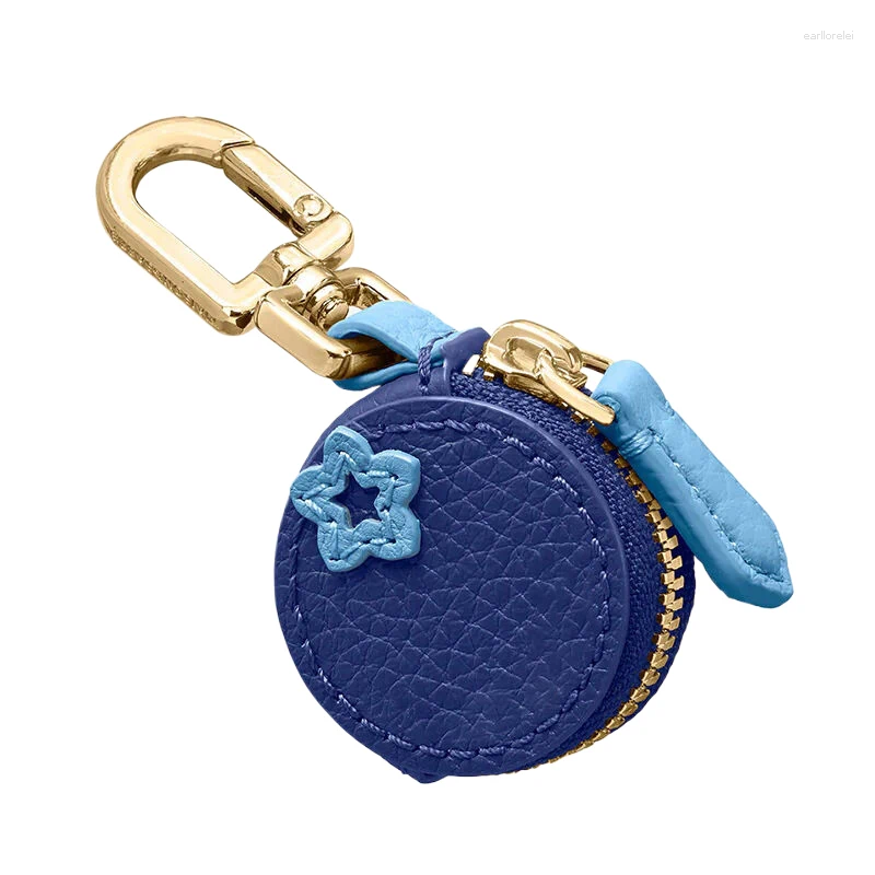 Keychains Cherry Blueberry Design Fruit Charm Coin Purse Microfiber Leather Cute Key Chain Mini Pouch Wallet Gift For Airtag Girl Women