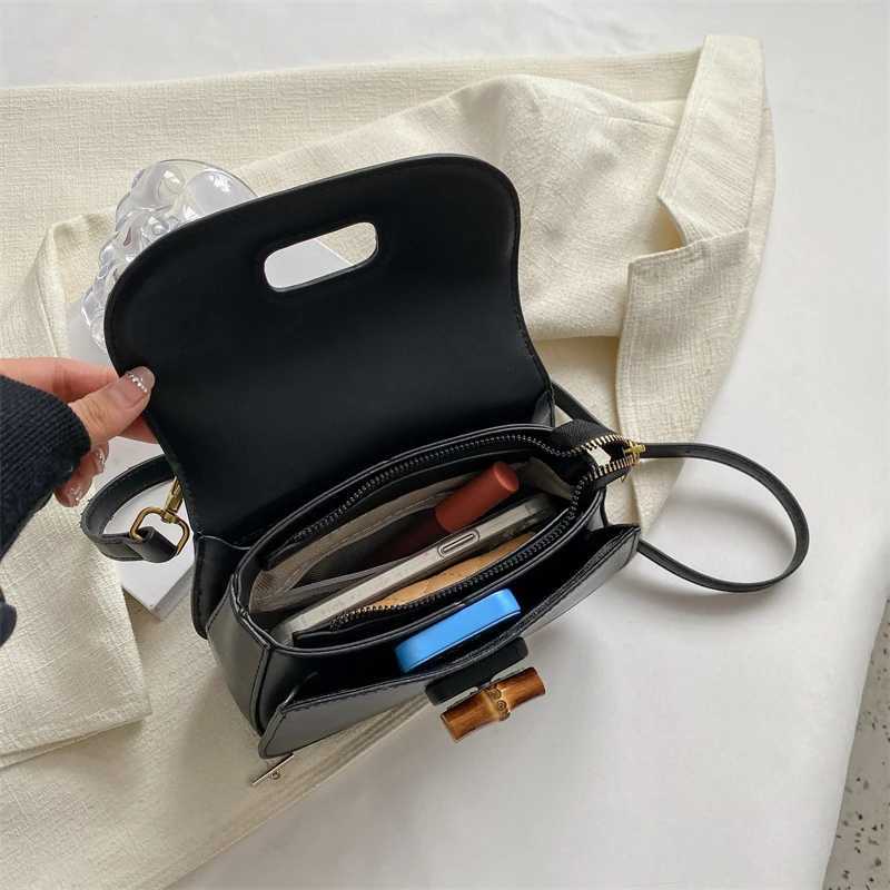 Top Bamboo Handbag for Women 2022 New Saddle Bag High Quality Shoulder Bag Fashion Purses Crossbody Bag Designer Satchel Z250617